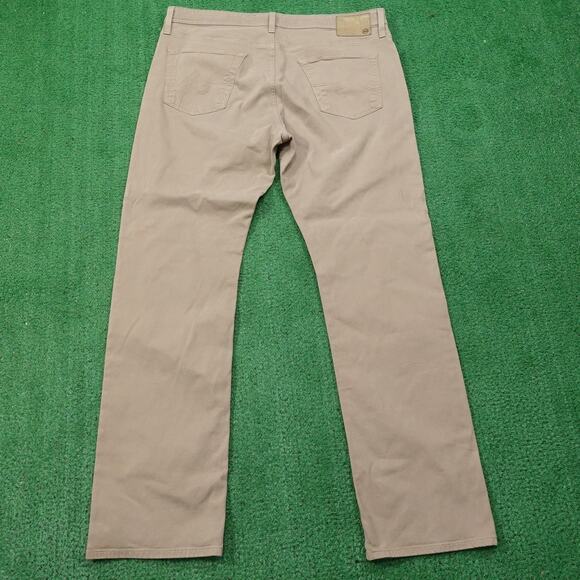 AG Adriano Goldschmied Pants Mens 38x34 Beige The Protege Straight Leg Chino - Picture 5 of 12